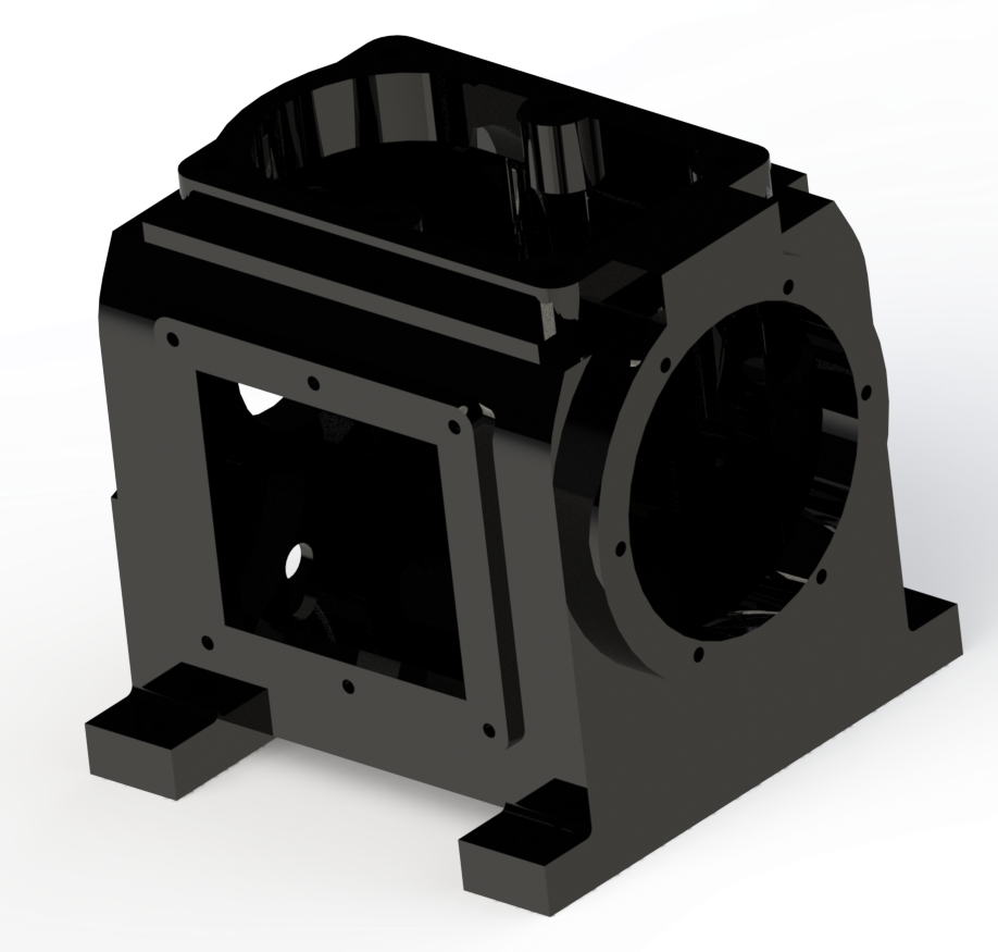 15HP 44CFM Displacement 2 Stage 3Cyl Pressure Lubricated Bare Pump w/Flywheel - Image 9