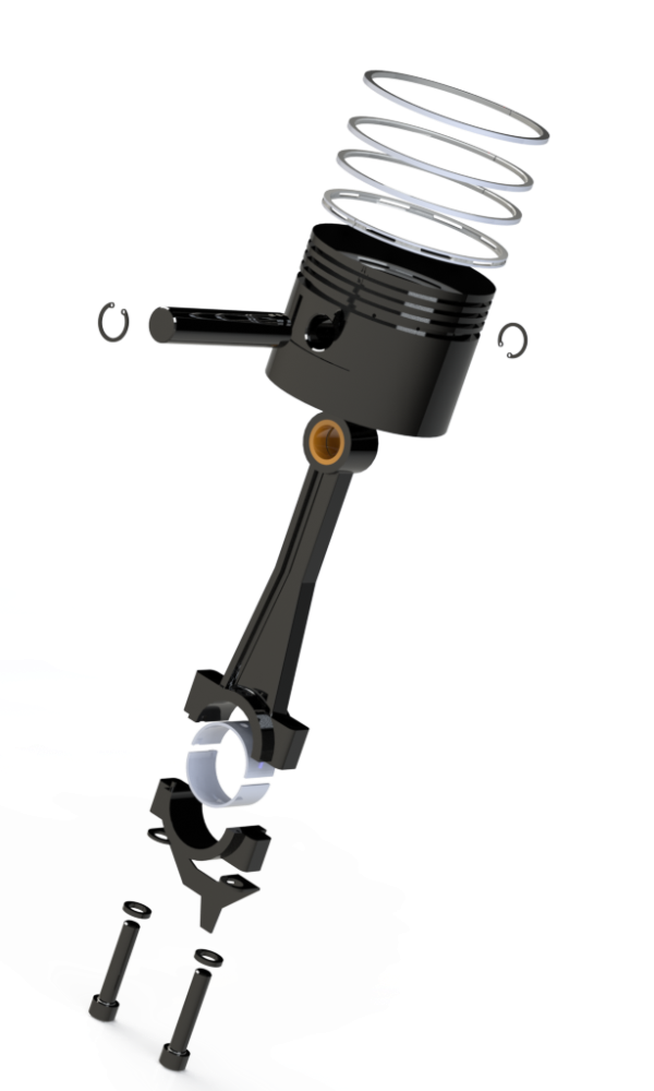 15HP 44CFM Displacement 2 Stage 3Cyl Pressure Lubricated Bare Pump w/Flywheel - Image 11
