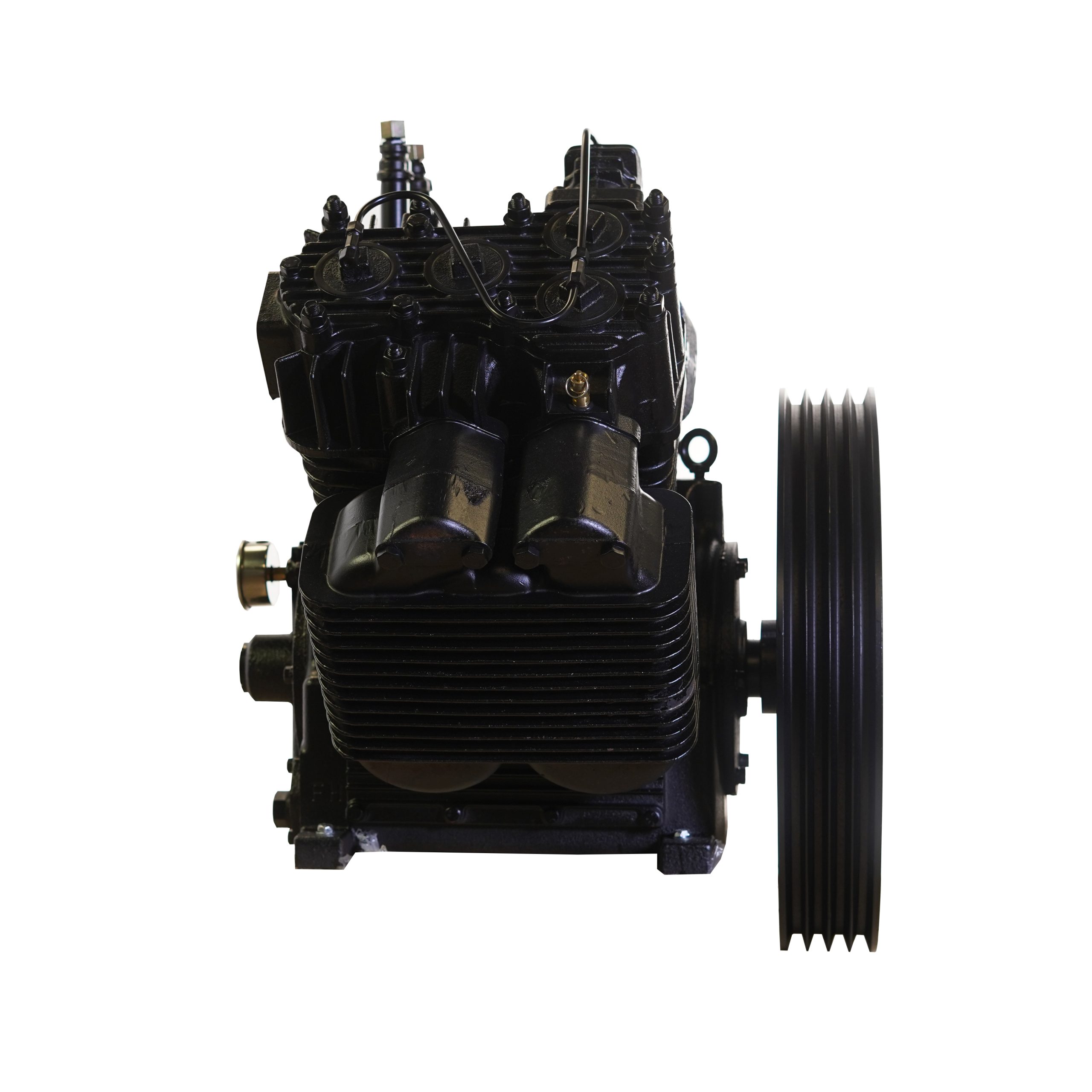 25HP 98CFM Displacement 2 Stage Pump Pressure Lubricated Reciprocating Bare Pump ww/Flywheel - Image 5