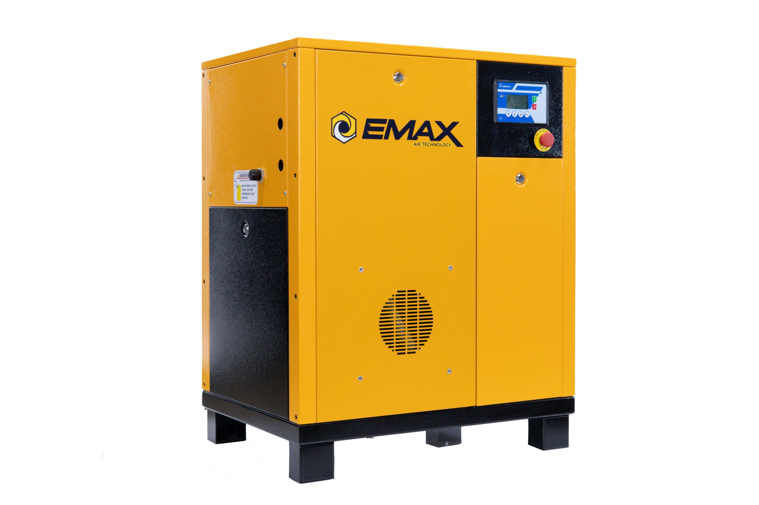 EMAX 5HP 1PH 19CFM Energy Efficient Variable Speed Industrial Rotary Screw Compressor-Cabinet Only -100,000 HR pump life