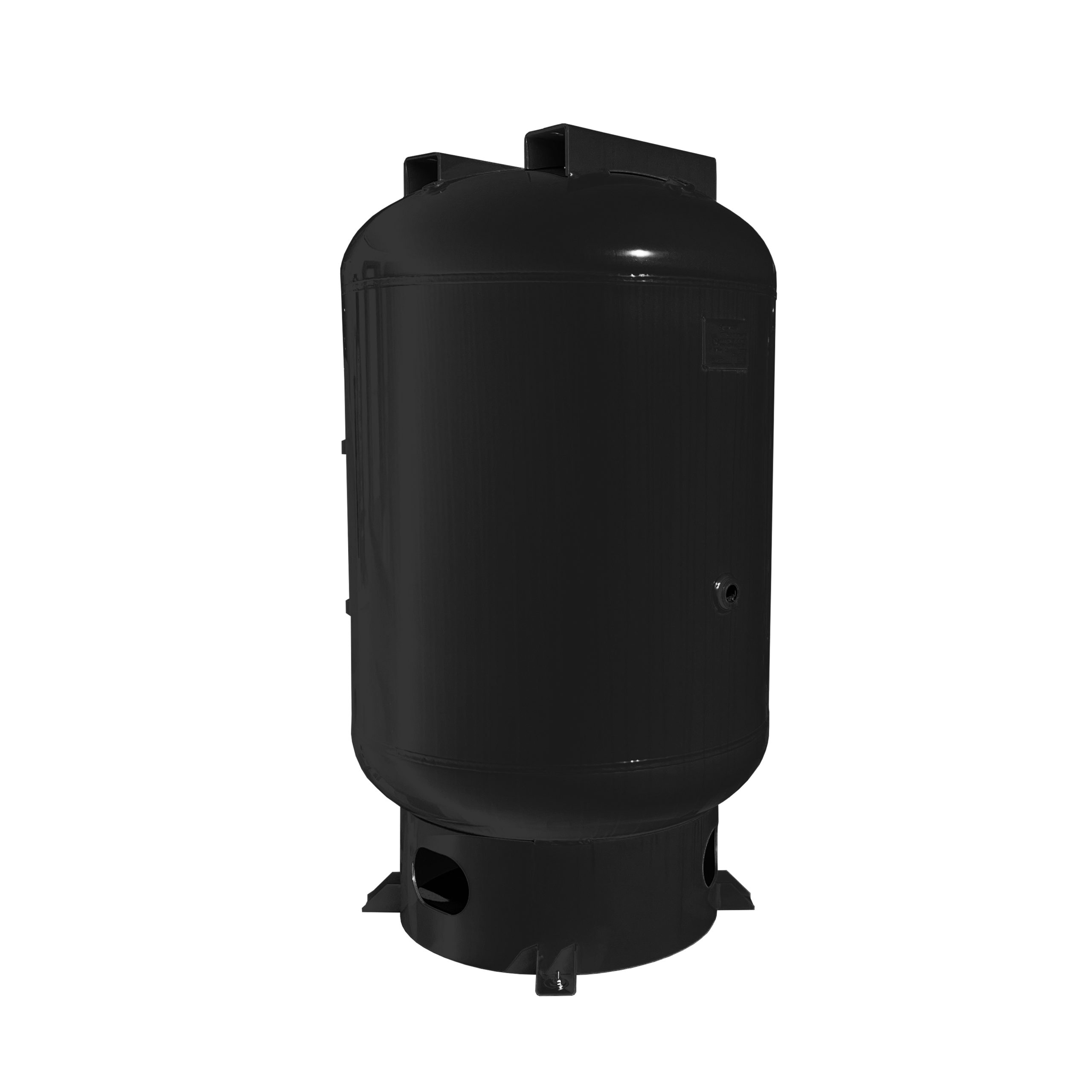 120- Gal ASME Vertical Holding Tank w/ Auto Drain - Matte Black - Image 2