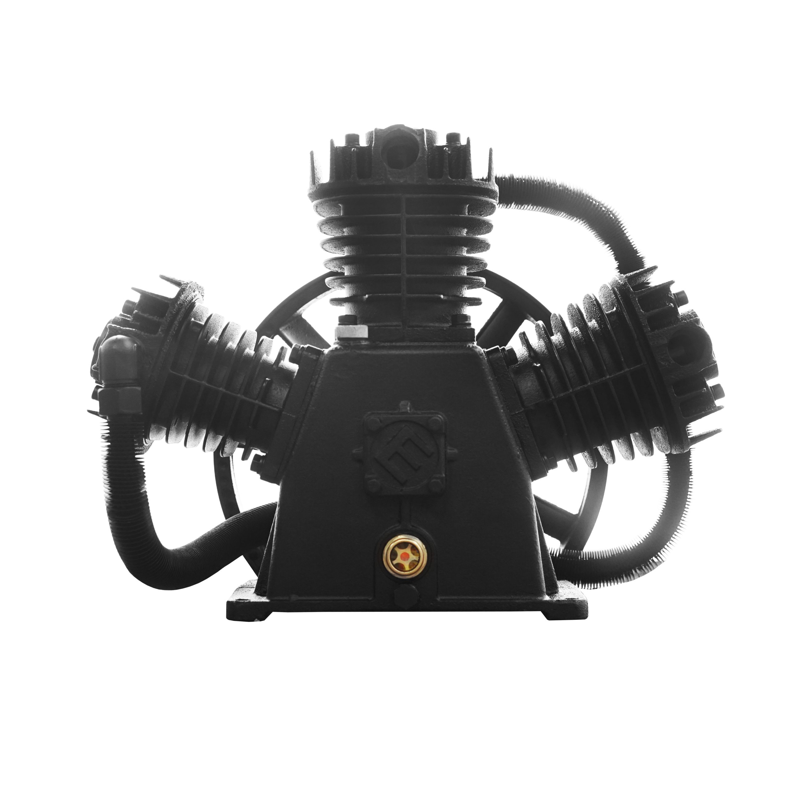 7.5HP 32CFM Displacement 2 Stage Reciprocating Splash Lube Bare Pump w/Flywheel